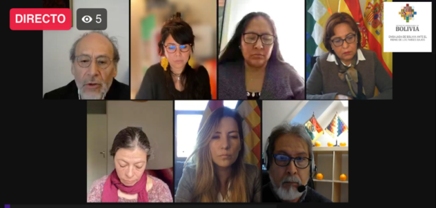 <strong>Conversatorio: Hacia una Red de Embajadas de Bolivia en Europa de Información de Prevención y Atención de Violencia a Mujeres Bolivianas Migrantes</strong>